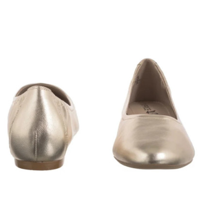 Caprice Złote 9-22111-44 978 Lt.Gold Metal (CP440-a) ballerinas