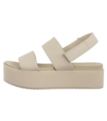 Calvin Klein Flatform Sandal Sling In Triple Turtle Dove YW0YW01788 AEO (CK652-a) shoes
