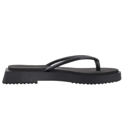 Calvin Klein Sq Low Wedge Sandal Stitch Triple Black YW0YW01716 0GJ (CK653-a) flip flops