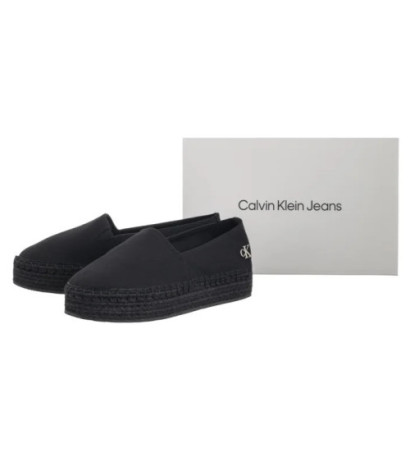 Calvin Klein Flatform Espadrille Mg/Hdw Triple Black YW0YW01737 0GJ (CK656-a) sneakers