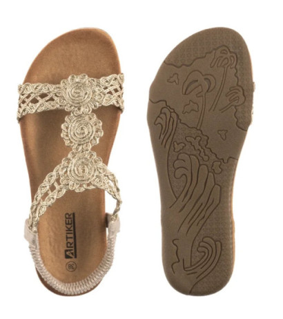 Artiker Złote 56C1281 (AR153-a) sandals
