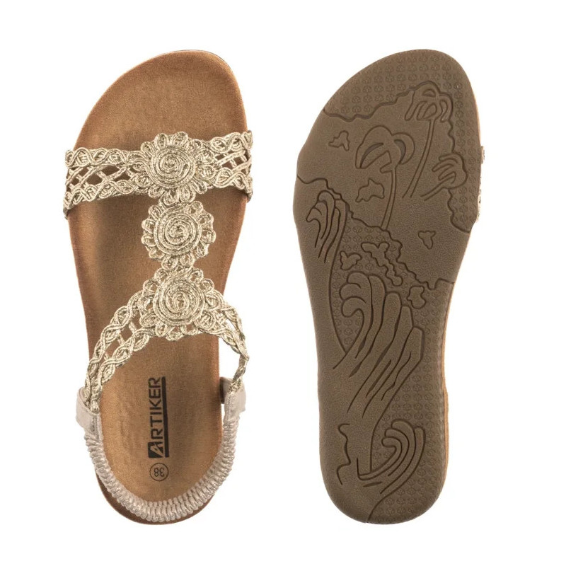 Artiker Złote 56C1281 (AR153-a) sandals