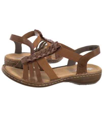 Rieker Brązowe 60809-24 Brown (RI262-a) sandals