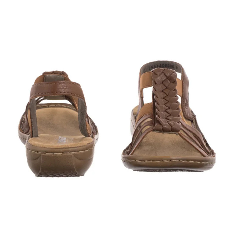 Rieker Brązowe 60809-24 Brown (RI262-a) sandals