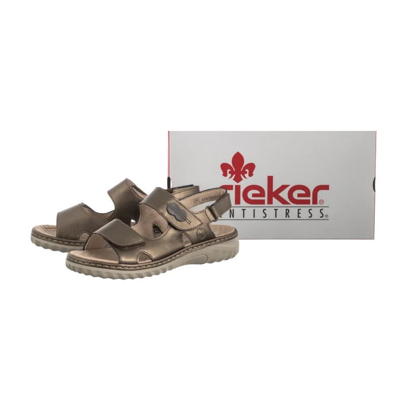 Rieker Brązowe 60462-90 Bronze (RI264-a) sandals