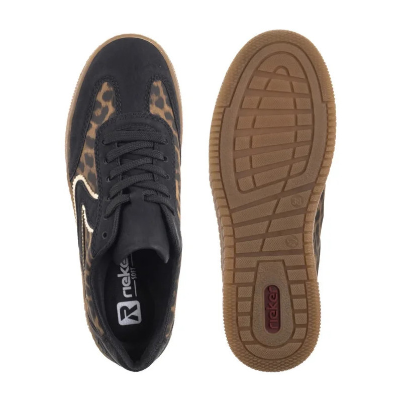 Rieker Czarne/Brązowe M5512-90 Multi (RI266-a) shoes