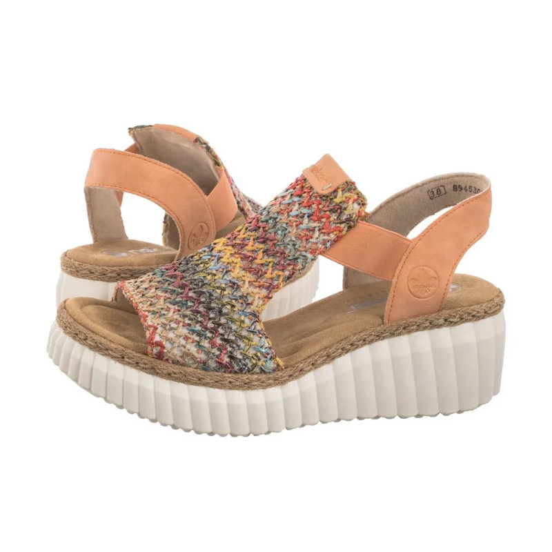 Rieker Pomarańczowe 69172-92 Multi (RI268-b) shoes