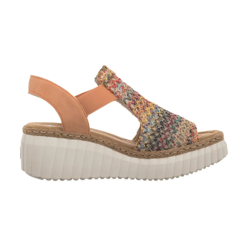 Rieker Pomarańczowe 69172-92 Multi (RI268-b) shoes