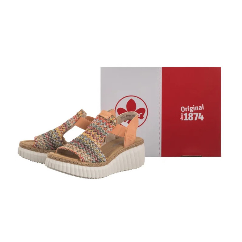 Rieker Pomarańczowe 69172-92 Multi (RI268-b) shoes