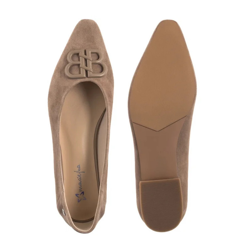 Maciejka Beżowe K6806-41/00-1 (MA1345-a) ballerinas