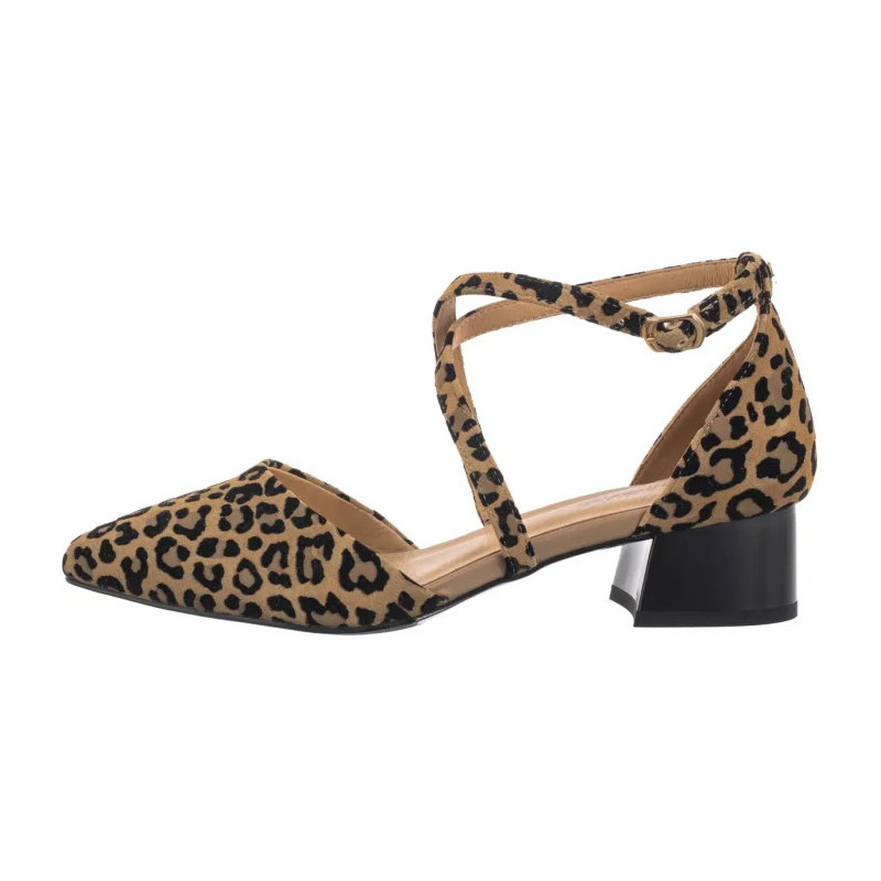 Maciejka Beżowe w Panterkę K6807-43/00-1 (MA1350-a) shoes