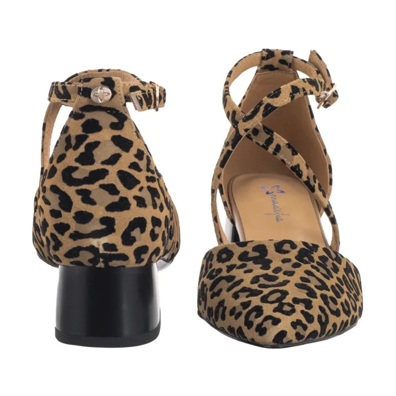 Maciejka Beżowe w Panterkę K6807-43/00-1 (MA1350-a) shoes