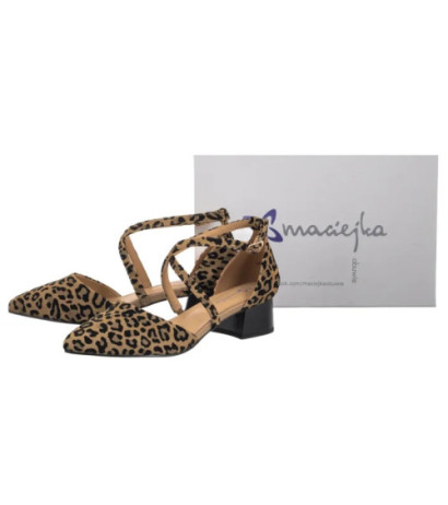 Maciejka Beżowe w Panterkę K6807-43/00-1 (MA1350-a) shoes