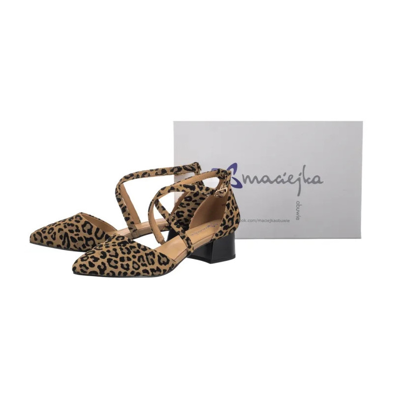 Maciejka Beżowe w Panterkę K6807-43/00-1 (MA1350-a) shoes