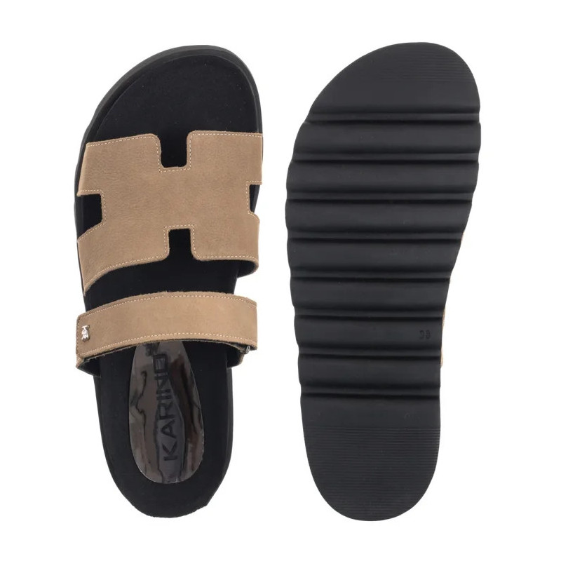 Karino Beżowe 5088/022-P (KN23-a) Women's Shoes/Flip Flops