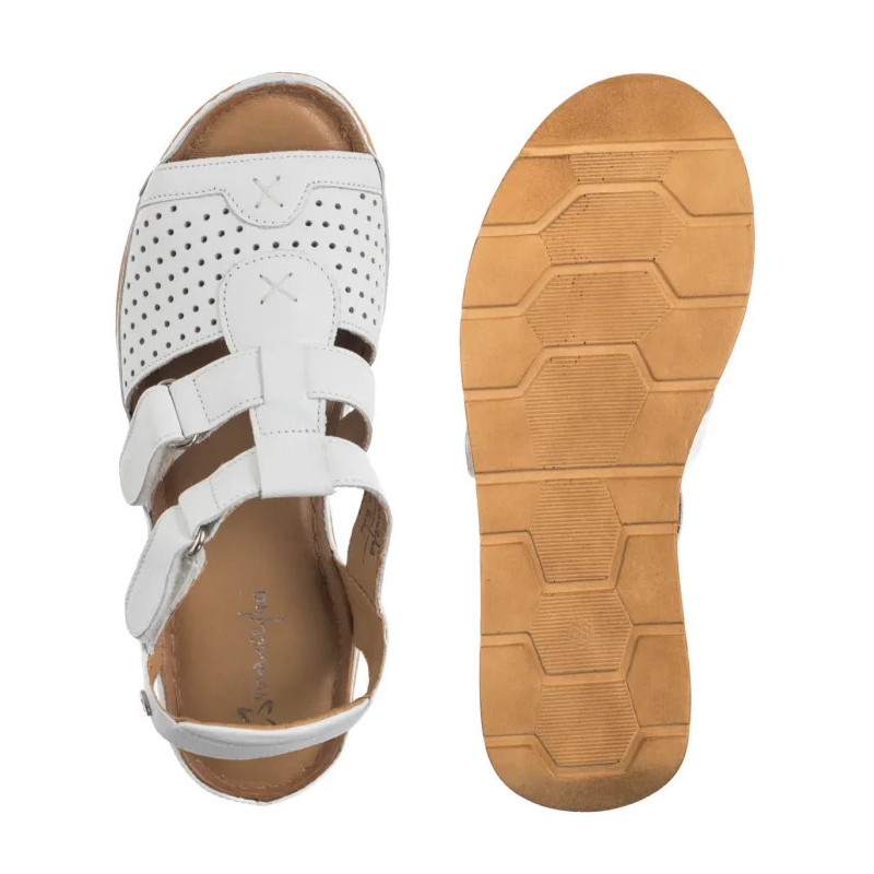 Maciejka Białe L6847-11/00-1 (MA1352-a) sandals