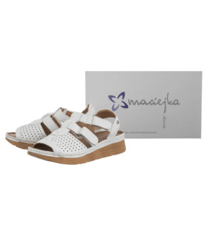 Maciejka Białe L6847-11/00-1 (MA1352-a) sandals