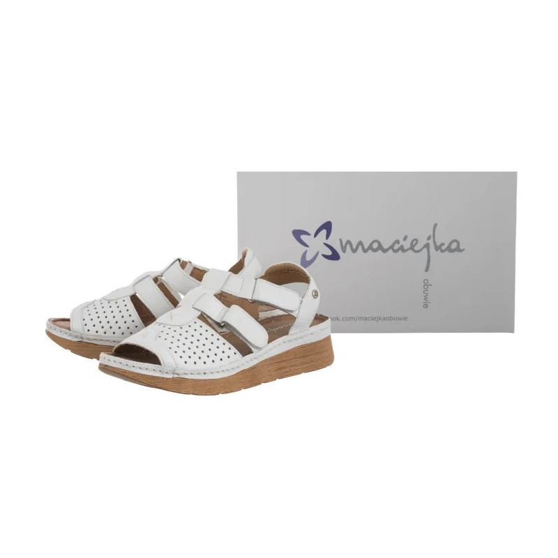Maciejka Białe L6847-11/00-1 (MA1352-a) sandals