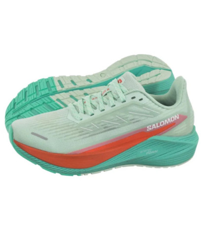 Salomon Aero Blaze 2 W Bay/Cherry Tomato/Electric Green 476840 (SO2-a) running Shoes
