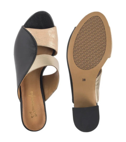 Maciejka Złote/Czarne 06943-22/00-1 (MA1353-a) shoes
