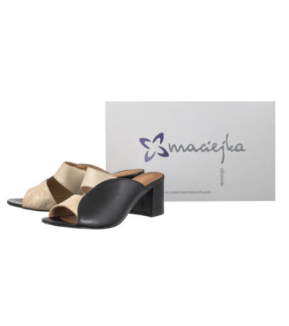 Maciejka Złote/Czarne 06943-22/00-1 (MA1353-a) shoes