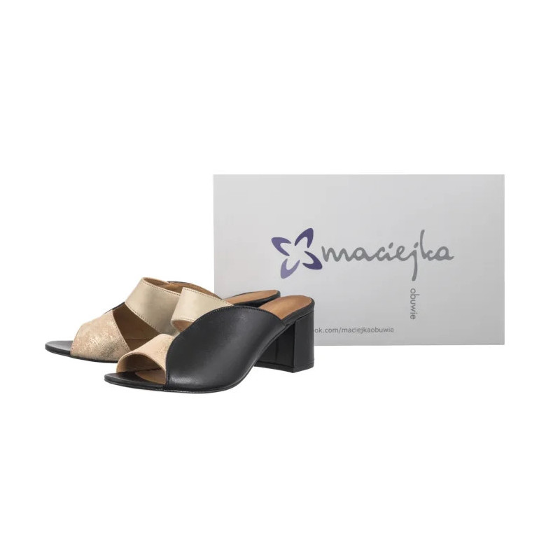 Maciejka Złote/Czarne 06943-22/00-1 (MA1353-a) shoes