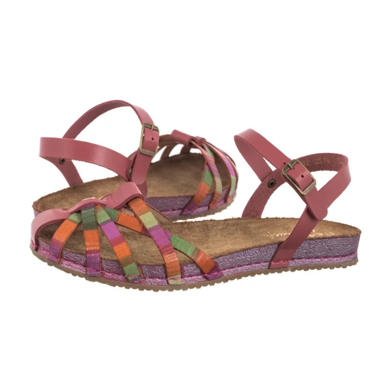 Maciejka Różowe/Multikolor 03074-39/00-0 (MA1354-a) sandals