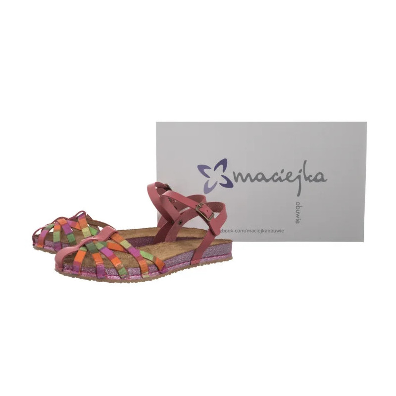 Maciejka Różowe/Multikolor 03074-39/00-0 (MA1354-a) sandals