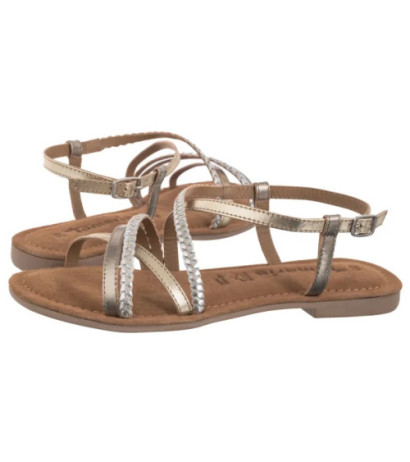 Tamaris Złote/Srebrne 1-28139-44 116 Chapagne Comb (TM545-a) sandals