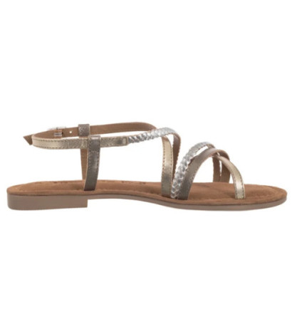 Tamaris Złote/Srebrne 1-28139-44 116 Chapagne Comb (TM545-a) sandals