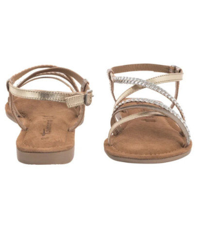Tamaris Złote/Srebrne 1-28139-44 116 Chapagne Comb (TM545-a) sandals