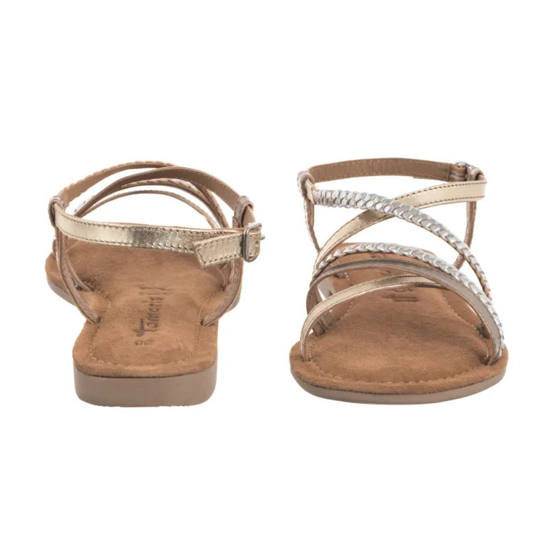Tamaris Złote/Srebrne 1-28139-44 116 Chapagne Comb (TM545-a) sandals