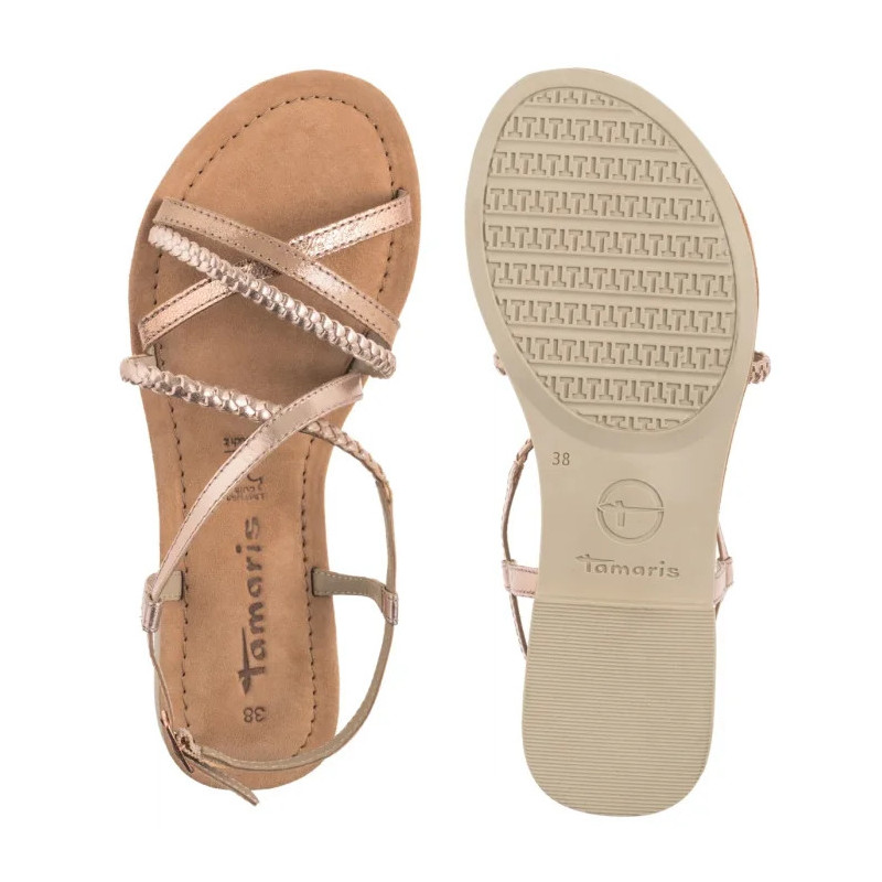 Tamaris Różowe 1-28139-44 952 Rose Metallic (TM545-b) sandals