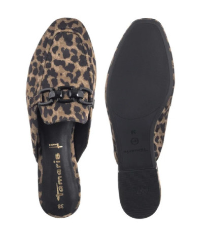 Tamaris Brązowe 1-27303-44 360 Leopard (TM547-a) Women's Shoes/Flip Flops