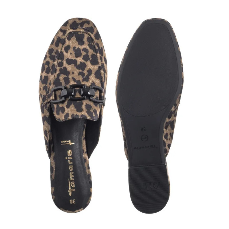Tamaris Brązowe 1-27303-44 360 Leopard (TM547-a) Women's Shoes/Flip Flops