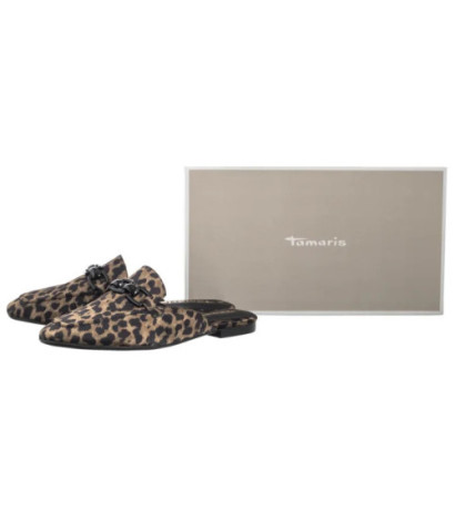 Tamaris Brązowe 1-27303-44 360 Leopard (TM547-a) Women's Shoes/Flip Flops