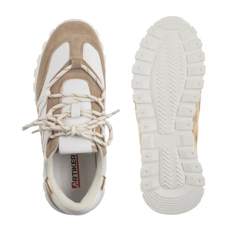 Artiker Białe/Złote 56C1738 (AR162-a) shoes