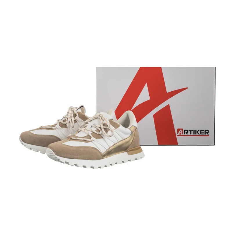 Artiker Białe/Złote 56C1738 (AR162-a) shoes