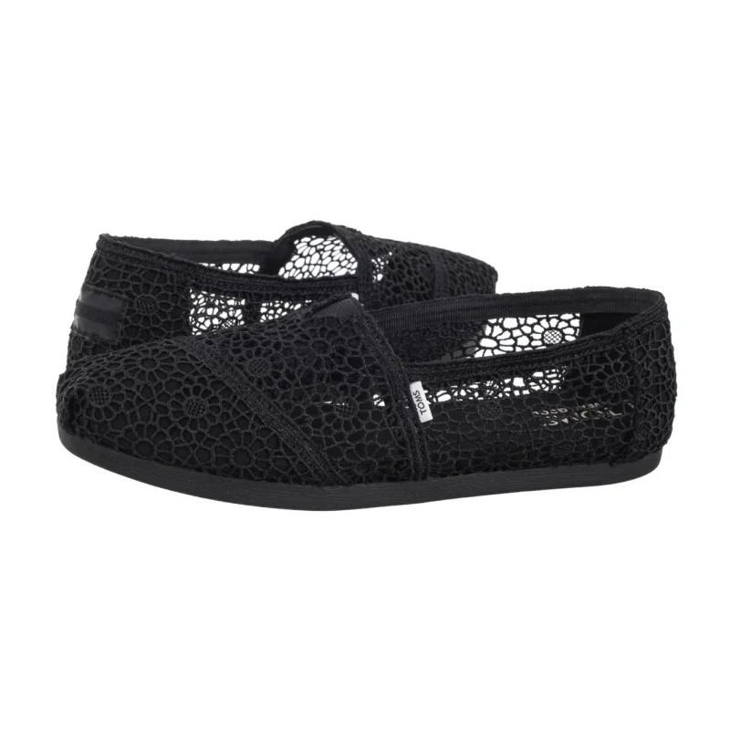Toms Alpargata Black Moroccan Crochet 10016254 (TS47-a) shoes