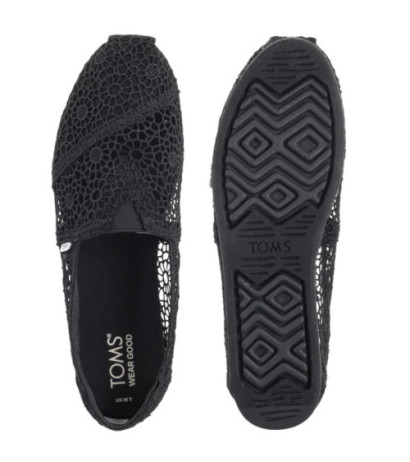 Toms Alpargata Black Moroccan Crochet 10016254 (TS47-a) shoes