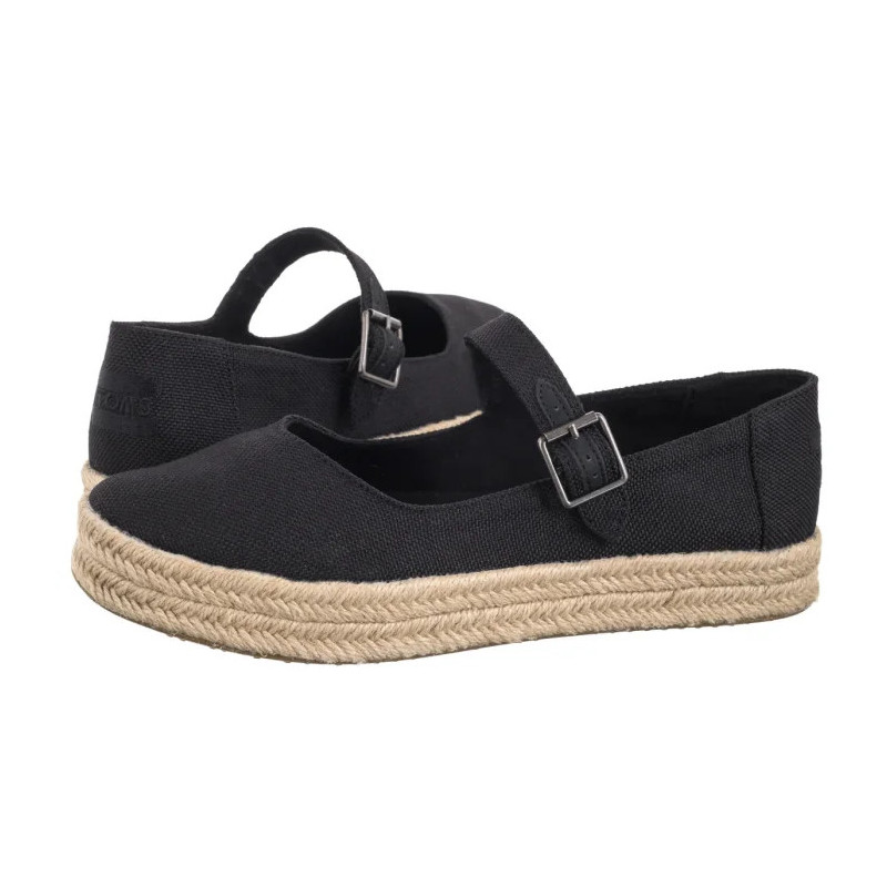 Toms Carolina Mary Jane Black Heavy Canvas 10021878 (TS51-a) shoes