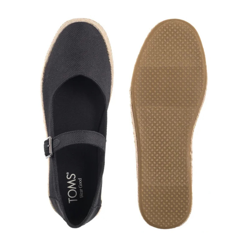Toms Carolina Mary Jane Black Heavy Canvas 10021878 (TS51-a) shoes