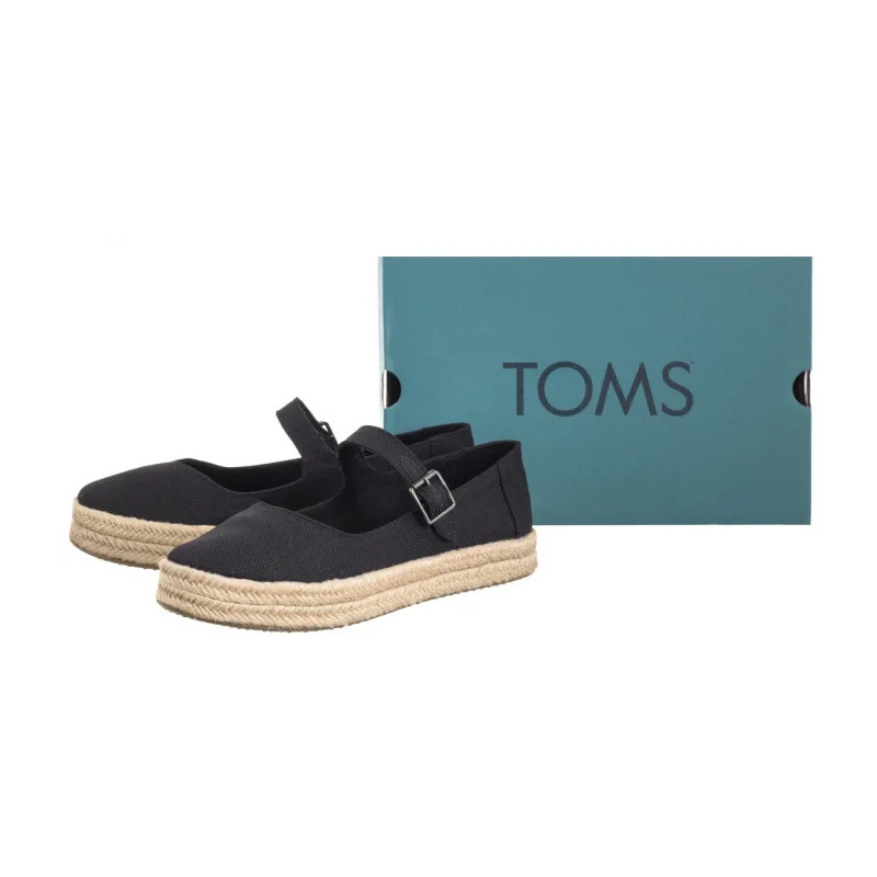 Toms Carolina Mary Jane Black Heavy Canvas 10021878 (TS51-a) shoes