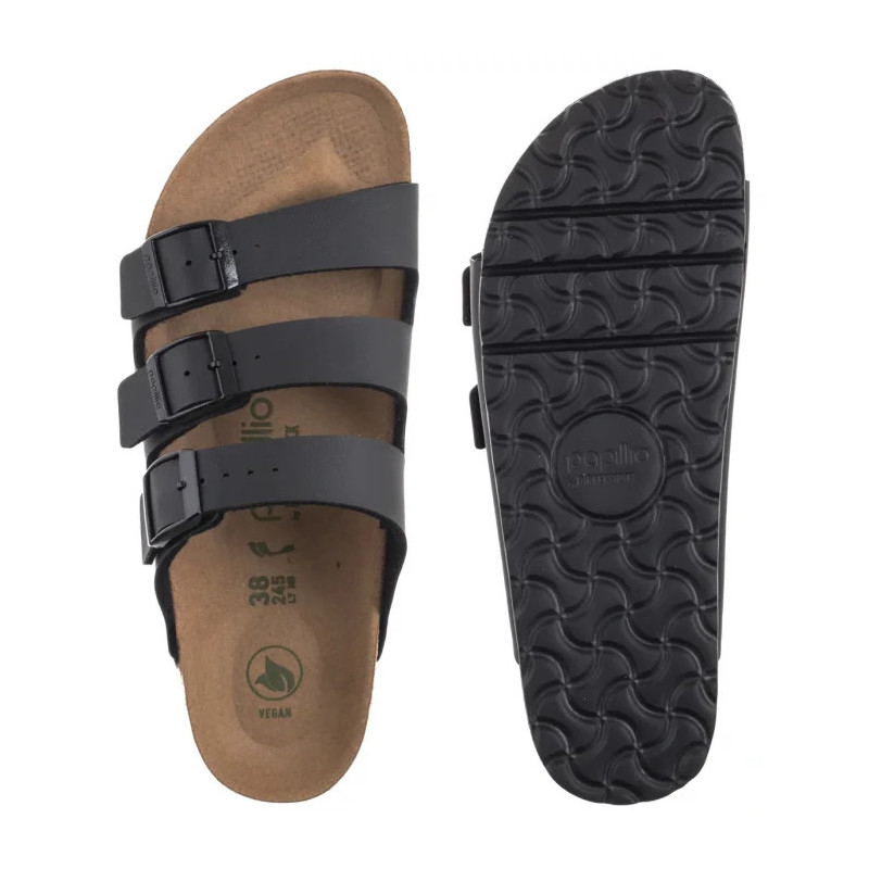 Papillio Florida III Pap Flex Platform Vegan Black 1029737 (PP20-a) Women's Shoes/Flip Flops