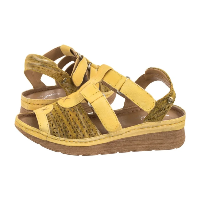 Maciejka Żółte L6847-17/00-1 (MA1352-b) sandals