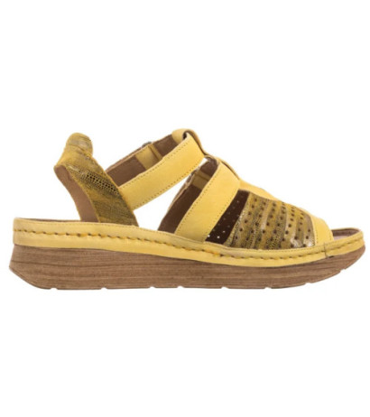 Maciejka Żółte L6847-17/00-1 (MA1352-b) sandals