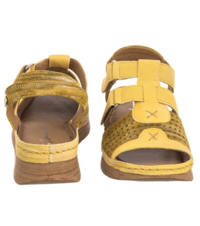 Maciejka Żółte L6847-17/00-1 (MA1352-b) sandals