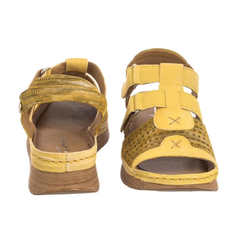 Maciejka Żółte L6847-17/00-1 (MA1352-b) sandals