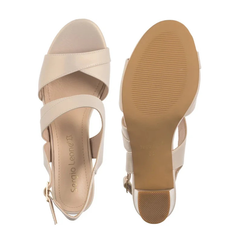 Sergio Leone Beżowe SK 866 (SL571-a) shoes