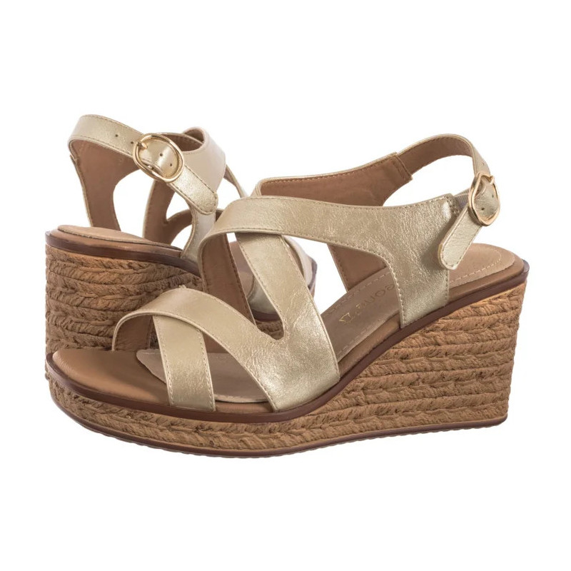 Sergio Leone Złote SK 223 (SL573-a) shoes